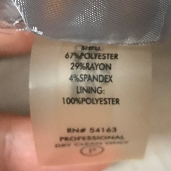 Calvin Klein Gray Cowl Neck Belted, Size 2 - Picture 6 of 6